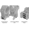 Anelli per ottica UTG ACCU-SYNC® Picatinny UTG D.30 Quick Releas High Profile