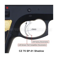 Disconnettore da competizione in ottone Eemann Tech per CZ SHADOW