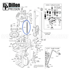 Molla per testina da 8,5" 12572 per Dillon RL1050