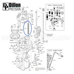 Molla per testina da 10,5" 12572 per Dillon RL1050