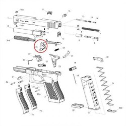 TRIGGER BAR FOR GLOCK GEN 3 / 9 mm