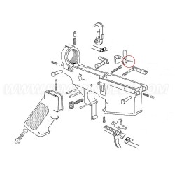 Perno di bloccaggio dell'otturatore Eemann Tech per AR-15