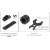 UTG PRO-Guardamano Super Slim nero da 14" Free Float M-Lok