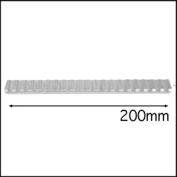 Recknagel Base Picatinny Grezza in Acciaio 204 mm