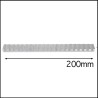 Recknagel Base Picatinny Grezza in Acciaio 204 mm