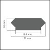 Recknagel Base Picatinny Grezza in Acciaio 204 mm