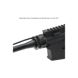 Guardamano Super Slim nero da 16" Free Float M-Lok