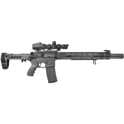 Guardamano Super Slim nero da 16" Free Float M-Lok