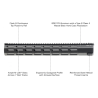 Guardamano Super Slim nero da 16" Free Float M-Lok