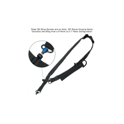 QD CONVERSION SLING  2 TO 1 POINT  BLACK