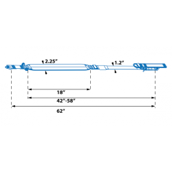 QD CONVERSION SLING  2 TO 1 POINT  BLACK