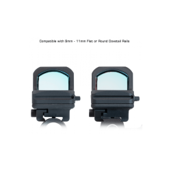 UTG-Supporto a coda di rondine Shina 9/11 mm per Red Dot RDM20/Docter