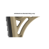 Calcio in FDE per AR-15 Ops Ready S3 Mil-Spec