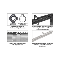 HANDGUARD M4/AR15 15" DROP-IN M-LOK