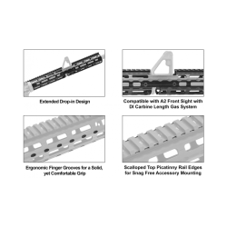 HANDGUARD M4/AR15 15" DROP-IN M-LOK