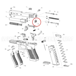Eemann Tech - Piastra di copertura del carrello per GLOCK