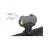 UTG - Attacco Super Slim T1, Co-witness 1/3 inferiore