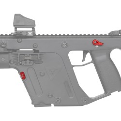 VECTOR ALUM. SAFETY & MAG BUTTON SET RED
