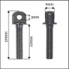 VITE M5 PIANI TESTA 6MM FORO 3 mm