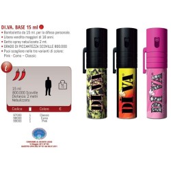Spray al peperoncino DIVA BASE CLASSIC 15ml (5 spruzzi da un secondo)