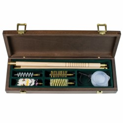 Kit di pulizia per fucile con bacchetta in faggio