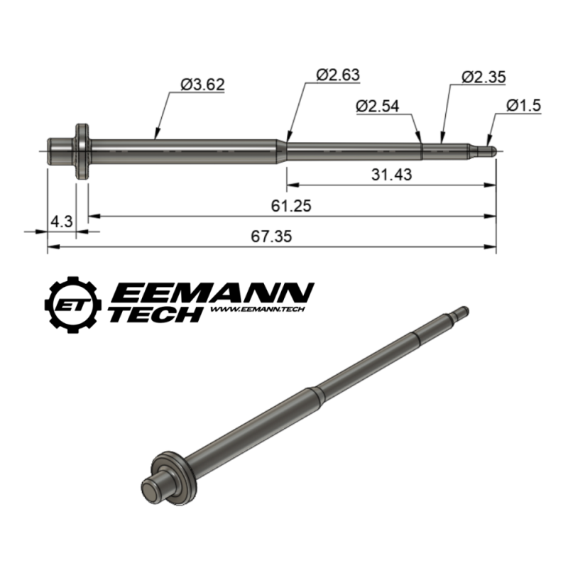 COMPETITION FIRING PIN KIR FOR AR9 PCC