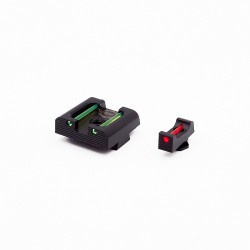 EEmann Tech - Set di mira in fibra ottica per pistola Glock