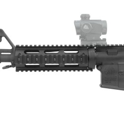UTG PRO AR15 Carbine-length Drop-in Quad Rail Handguard, Extended Top Rail