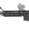 UTG PRO AR15 Carbine-length Drop-in Quad Rail Handguard, Extended Top Rail