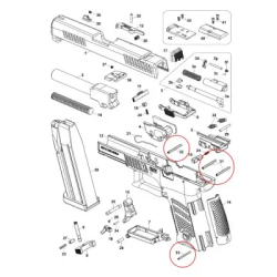 Perno estrattore Eemann Tech per CZ