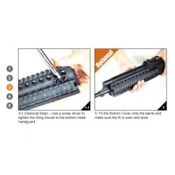 GUARDAMANO NERO PER SAIGA 7,62X39