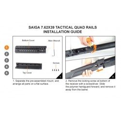 GUARDAMANO NERO PER SAIGA 7,62X39