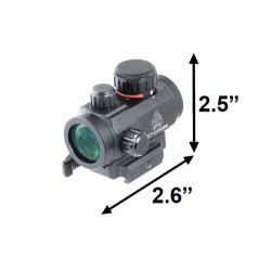 Red Dot Tubolare Compatto 66mm Single Dot