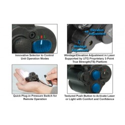 TORCIA LED 120 LUMEN COMPATTA+LASER ROSSO