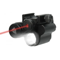 TORCIA LED 120 LUMEN COMPATTA+LASER ROSSO