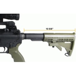 AR15 - Buffer Tube Mil Spec 6 posizioni - Nero
