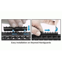 RAIL SECTION 4-SLOT KEYMOD