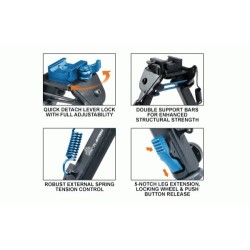 BIPIEDE SUPER DUTY  QD H:6.0"-8.0" PICATINNY