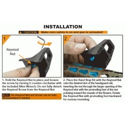 SUPER SLIM KEYMOD HAND STOP NERO