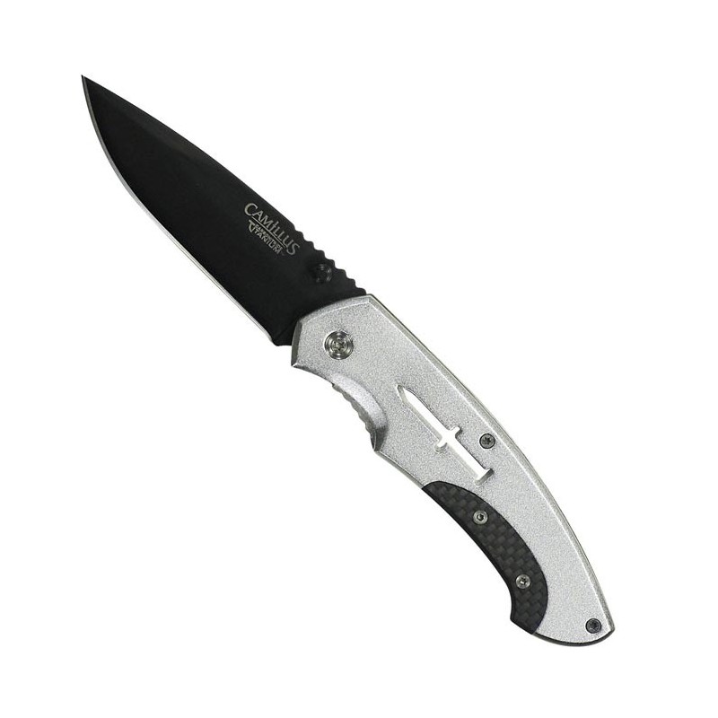 Coltello pieghevole da 7.75'' con manico in fibra di carbonio e alluminio