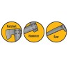 Accetta con segaccio  da 12" Camillus Camtrax
