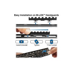 Rail per Guardamano M-Lok 8 Slot – Picatinny/Weaver