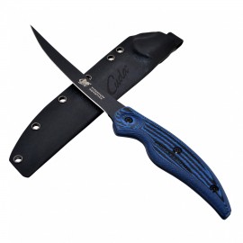 CUDA 6" COLTELLO DA PESCA CURVO ANTIADERENTE PROFESSIONALE