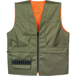 Gilet da caccia reversibile Verde/Arancio - Varie Taglie
