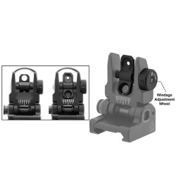 AR15 – Tacca di mira posteriore Flip Up - Picatinny