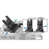 AR15 – Tacca di mira anteriore Flip Up inclinata a 45° - Picatinny