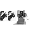 AR15 – Tacca di mira posteriore Flip Up inclinata a 45° - Picatinny