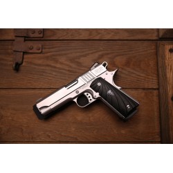 Cabot Gun S103 Commander 1911 Style .45 ACP G10 Fibonacci mancina Mirino al Trizio + tacca di mira regolabile Novak