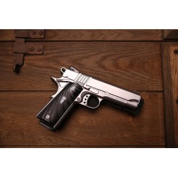 Cabot Gun S103 Commander 1911 Style .45 ACP G10 Fibonacci mancina Mirino al Trizio + tacca di mira regolabile Novak