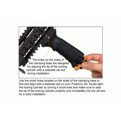 IMPUGNATURA UTG AMBIDESTRA PER AR-15 COLORE NERO